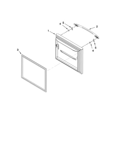 Freezer door parts