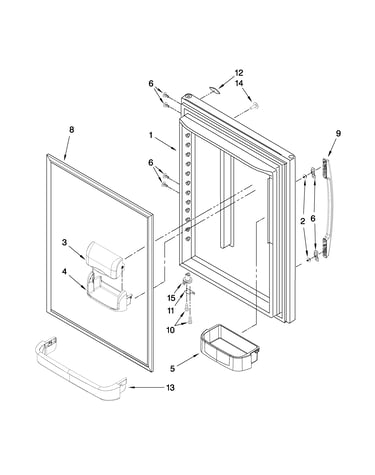 Refrigerator door parts