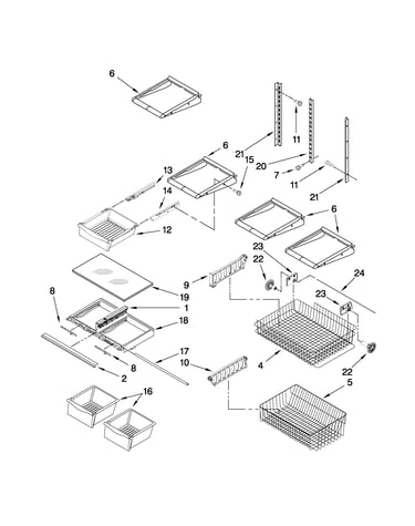 Shelf parts