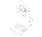 Jenn-Air JGRP536WP00 burner box, gas valves, and switches diagram