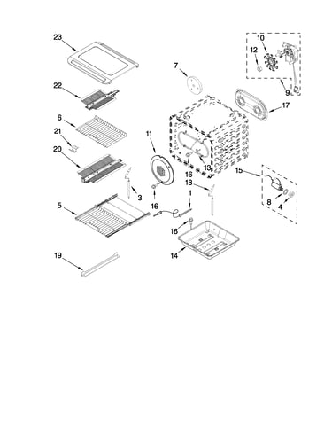 Internal oven parts
