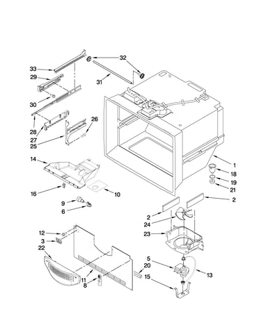 Freezer liner parts