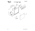 Whirlpool DU948PWPQ0 frame and console parts diagram