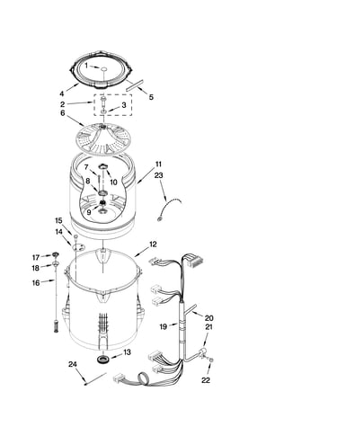 Basket and tub parts