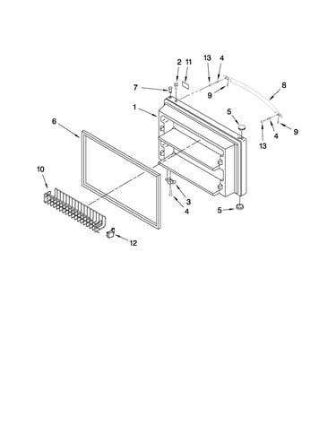 Freezer door parts