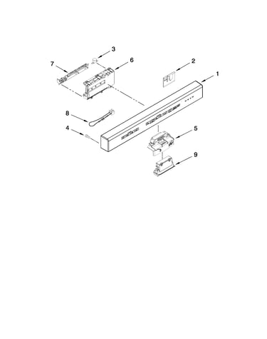 Control panel and latch parts