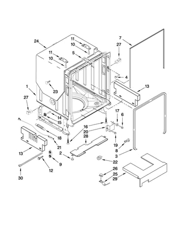 Tub and frame parts