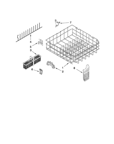 Lower rack parts