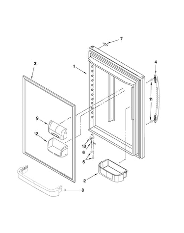 Refrigerator door parts