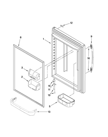 Refrigerator door parts