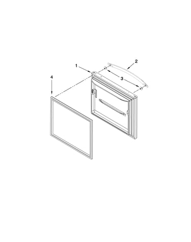 Freezer door parts