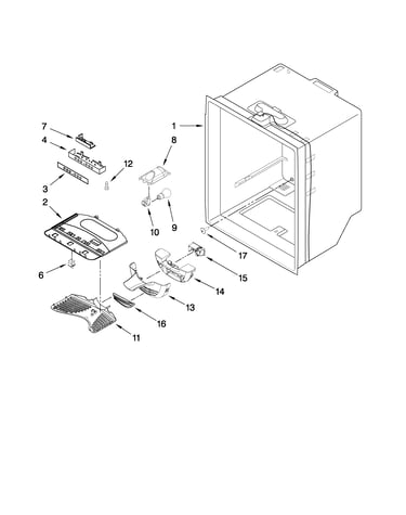 Refrigerator liner parts