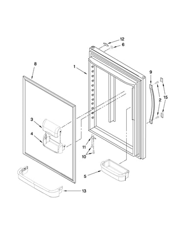Refrigerator door parts