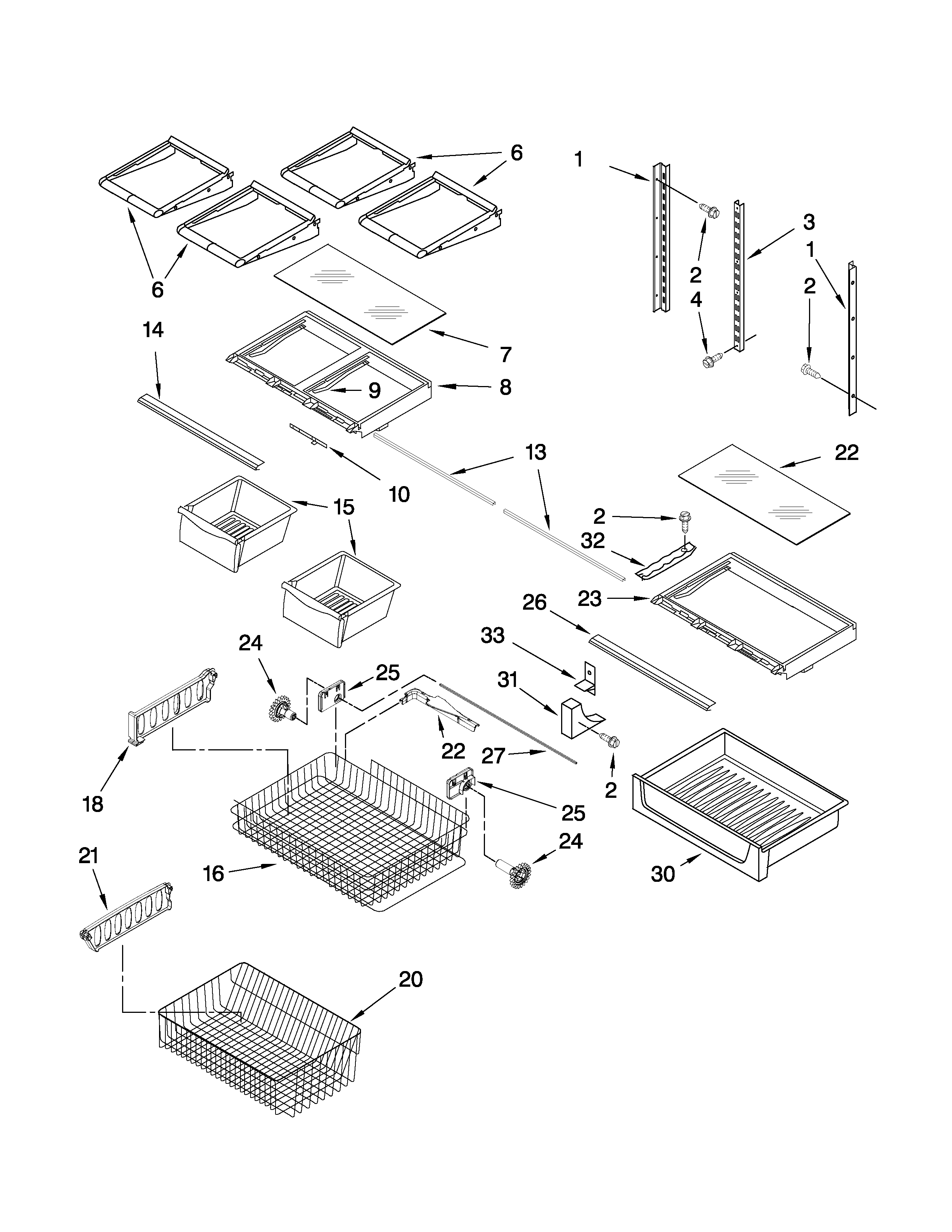 Shelf parts