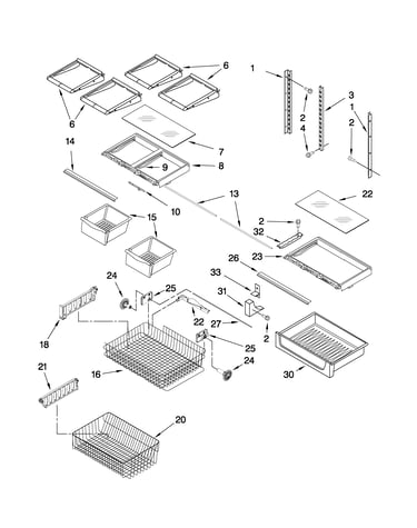 Shelf parts