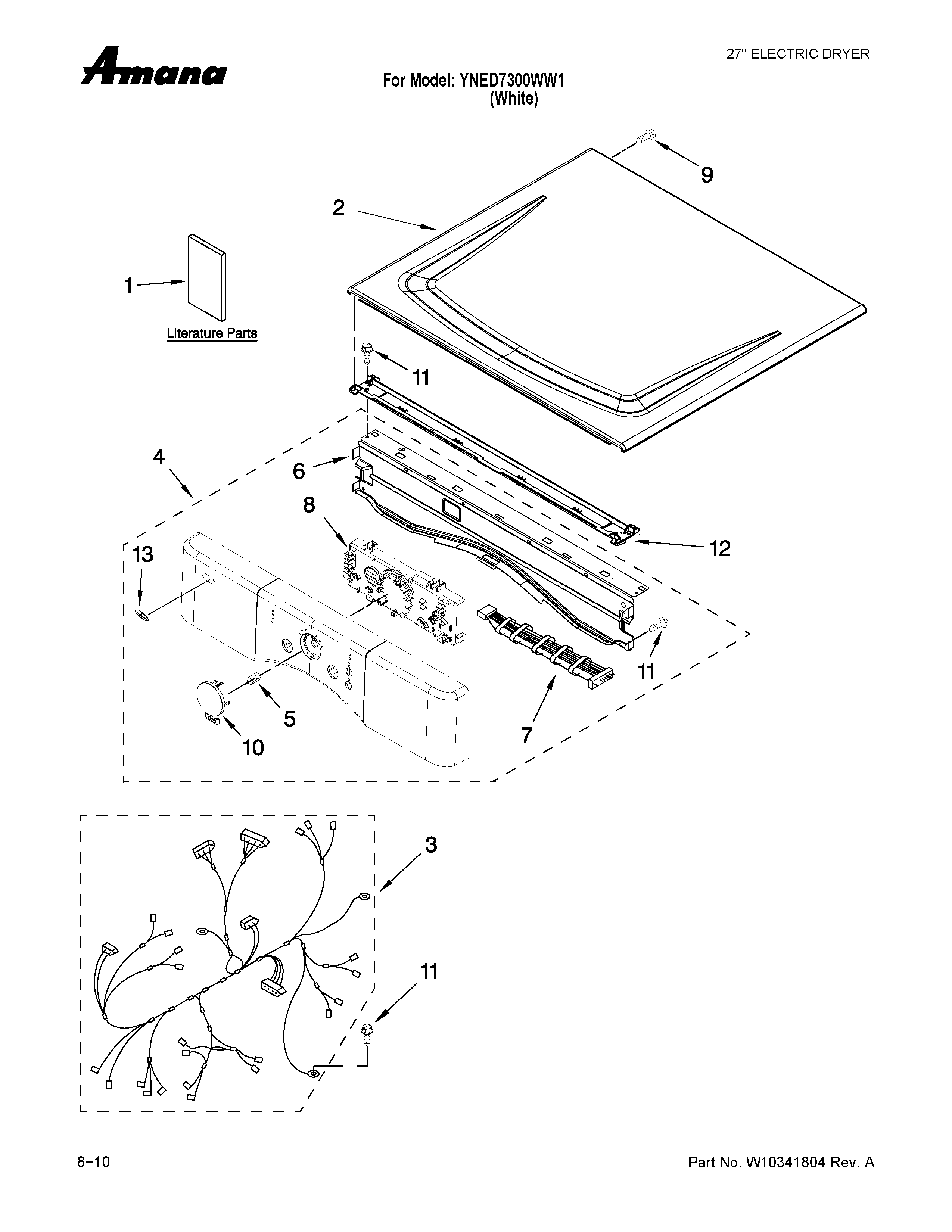 Top and console parts