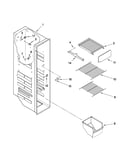 Freezer liner parts