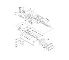 Amana ASD2522WRW03 motor and ice container parts diagram