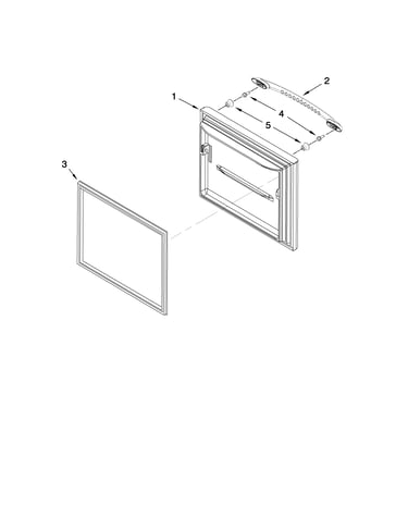 Freezer door parts