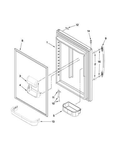 Refrigerator door parts