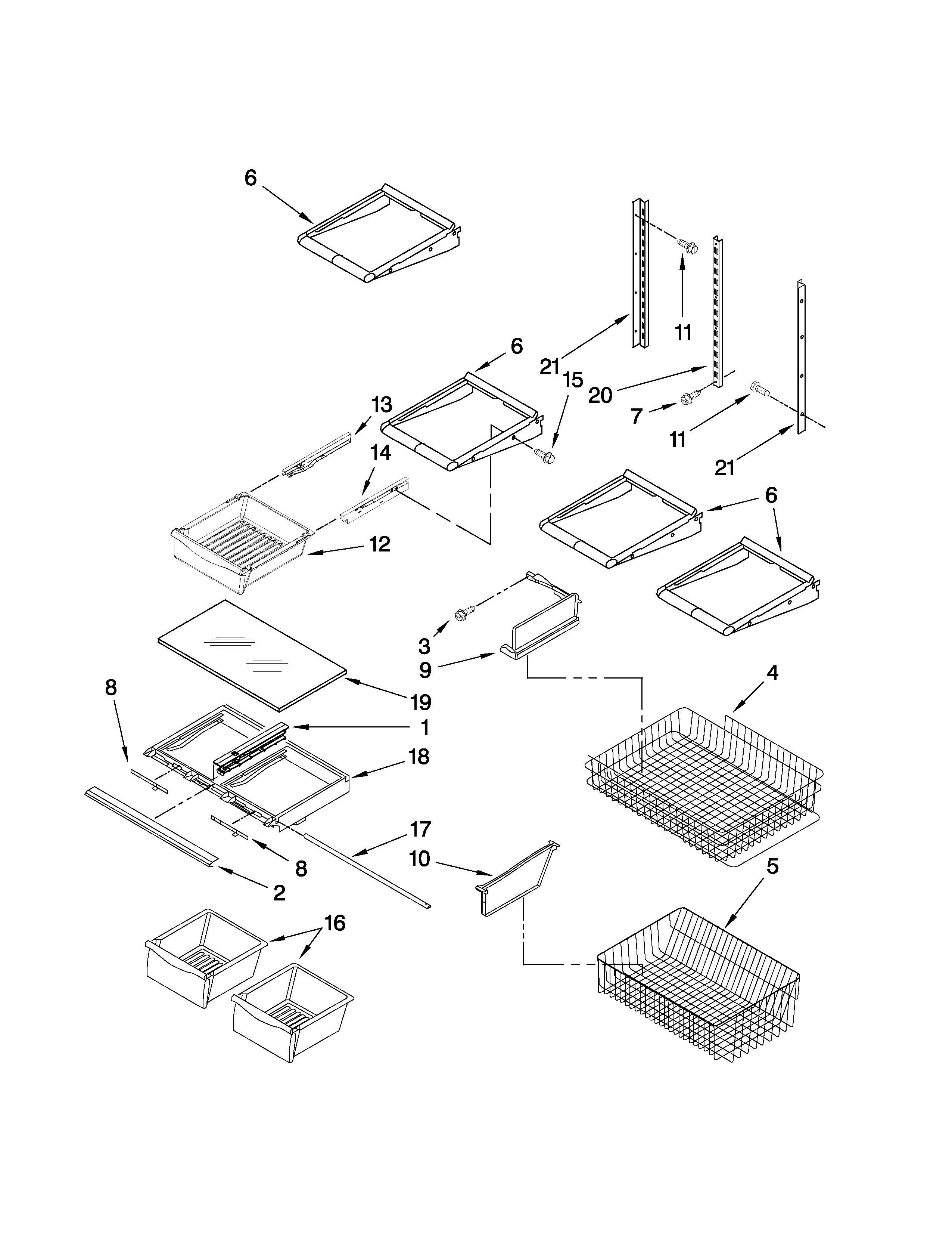 Shelf parts