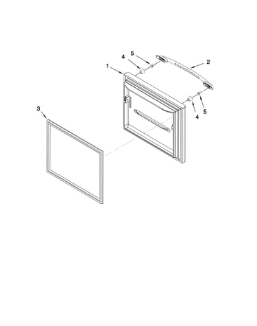 Freezer door parts