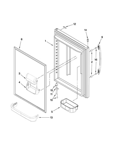 Refrigerator door parts