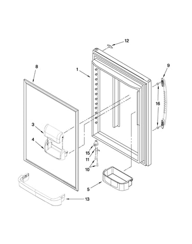 Refrigerator door parts