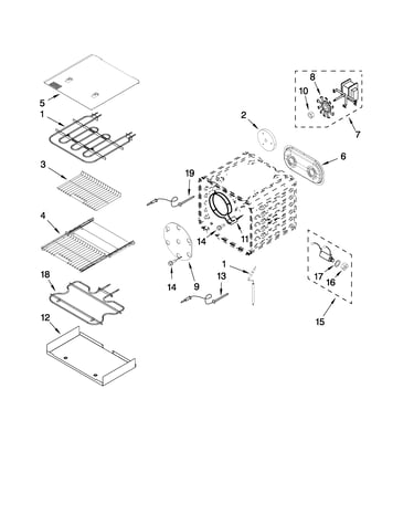 30" internal oven parts