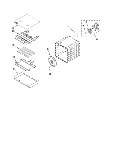 18" internal oven parts