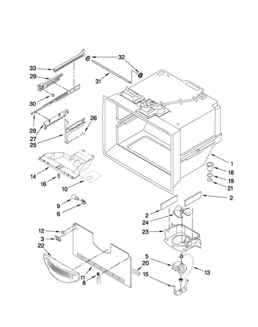Freezer liner parts