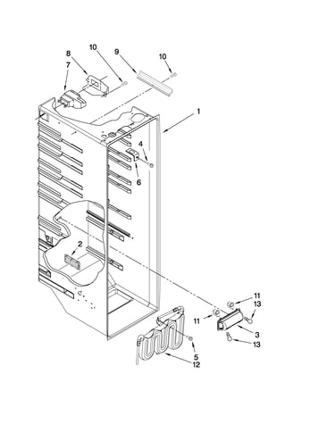 Refrigerator liner parts