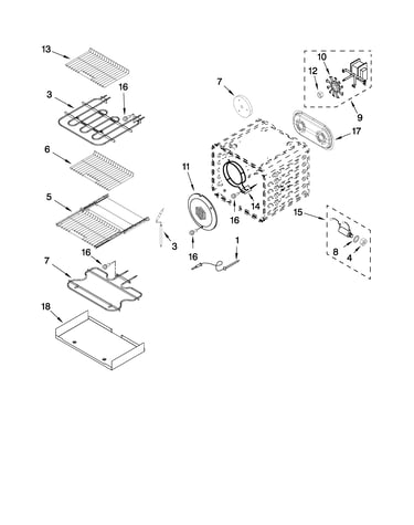 Internal oven parts