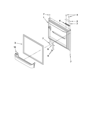 Freezer door parts