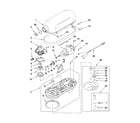KitchenAid 4KB25G1XBY5 case, gearing and planetary unit diagram