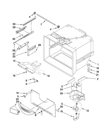 Freezer liner parts