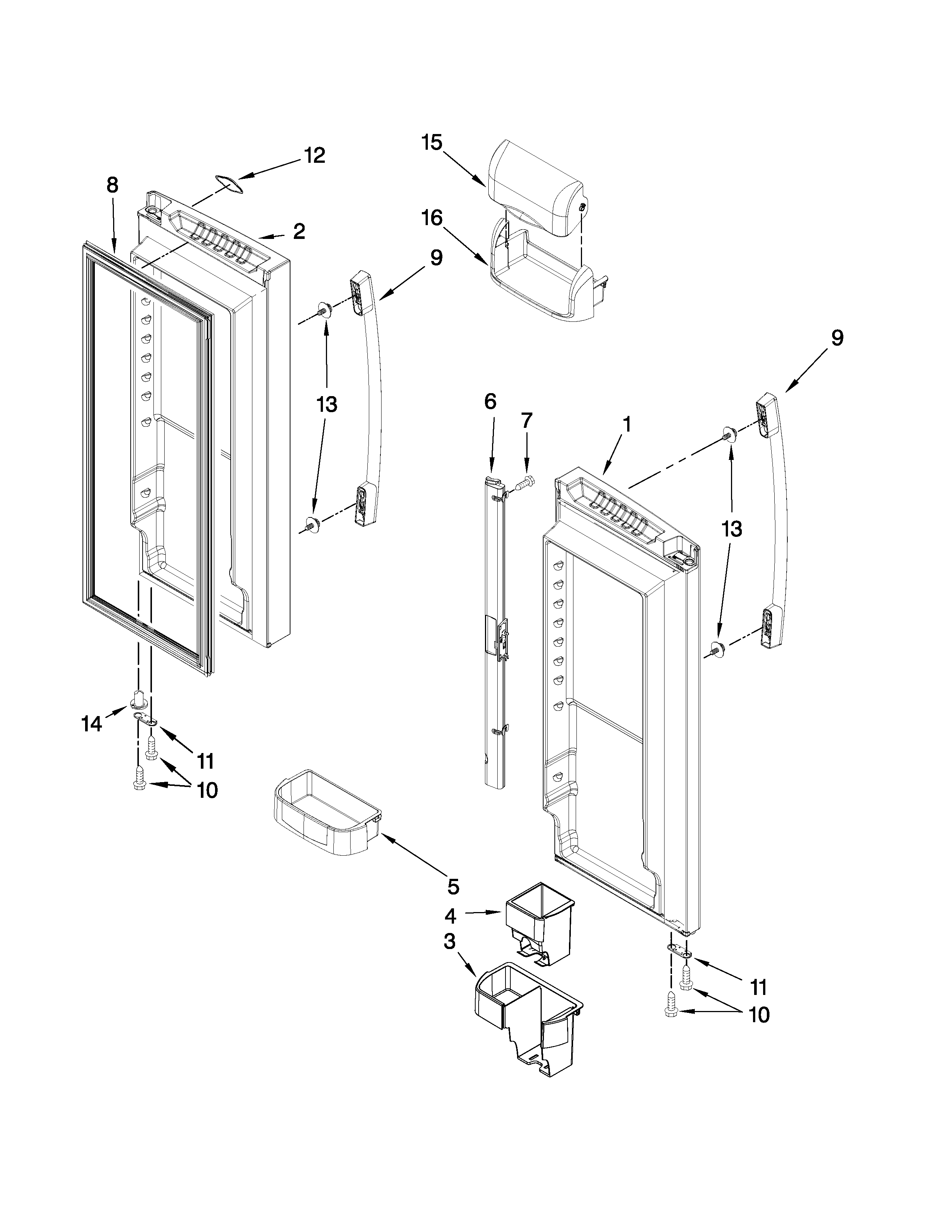 REFRIGERATOR DOOR PARTS