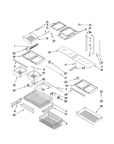Shelf parts