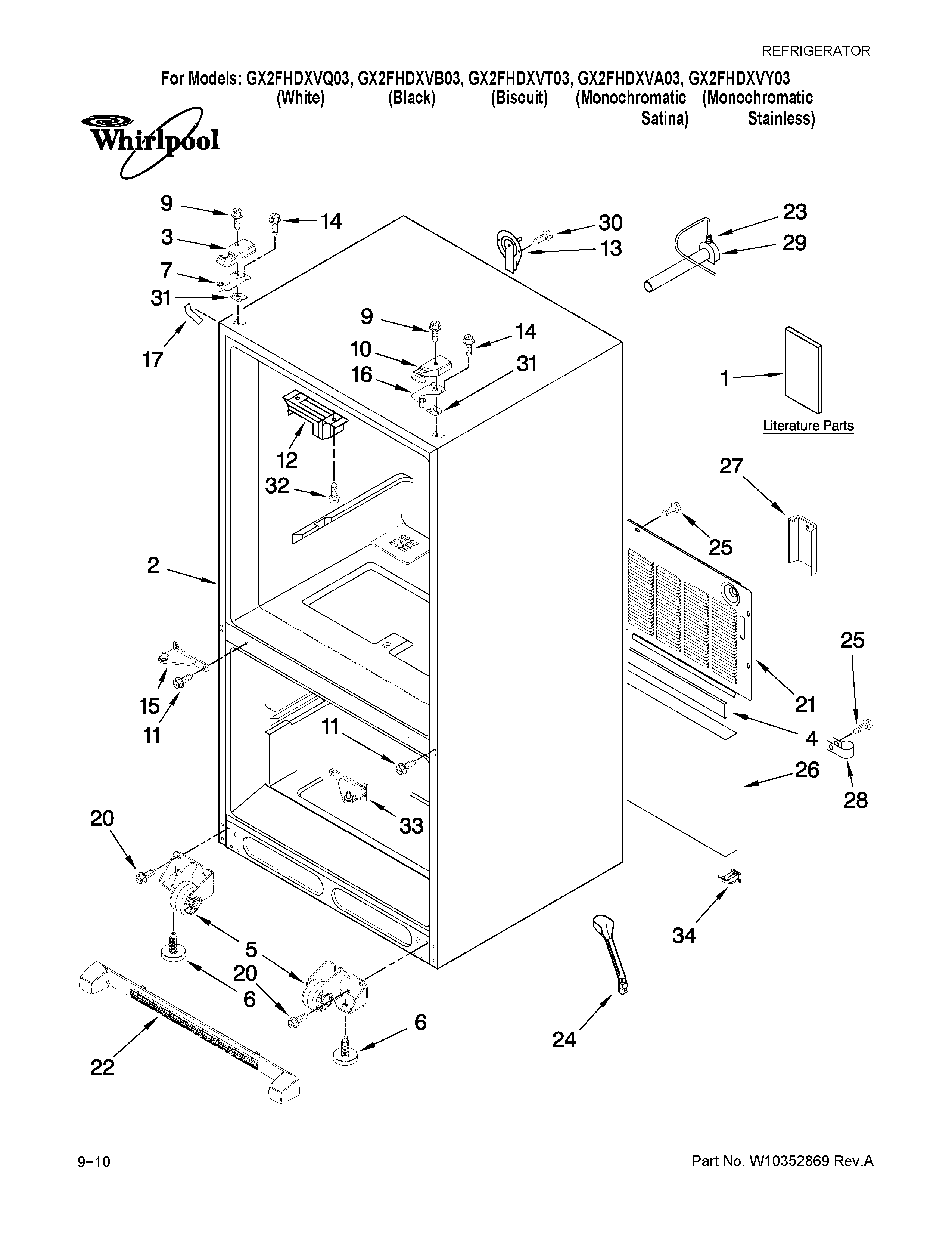 CABINET PARTS