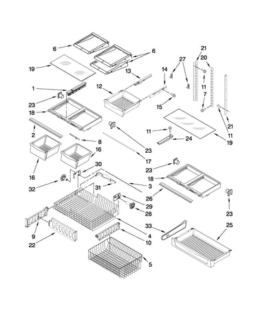 Shelf parts