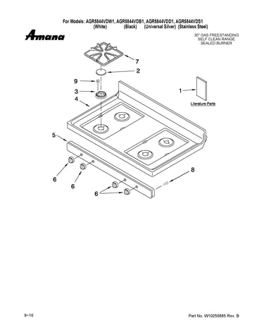 Cooktop parts