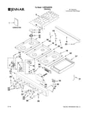 Cooktop, burner and grate parts