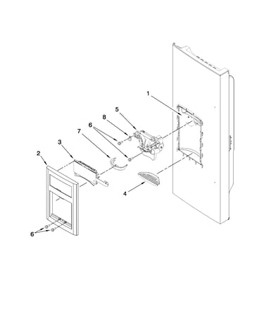 Dispenser front parts