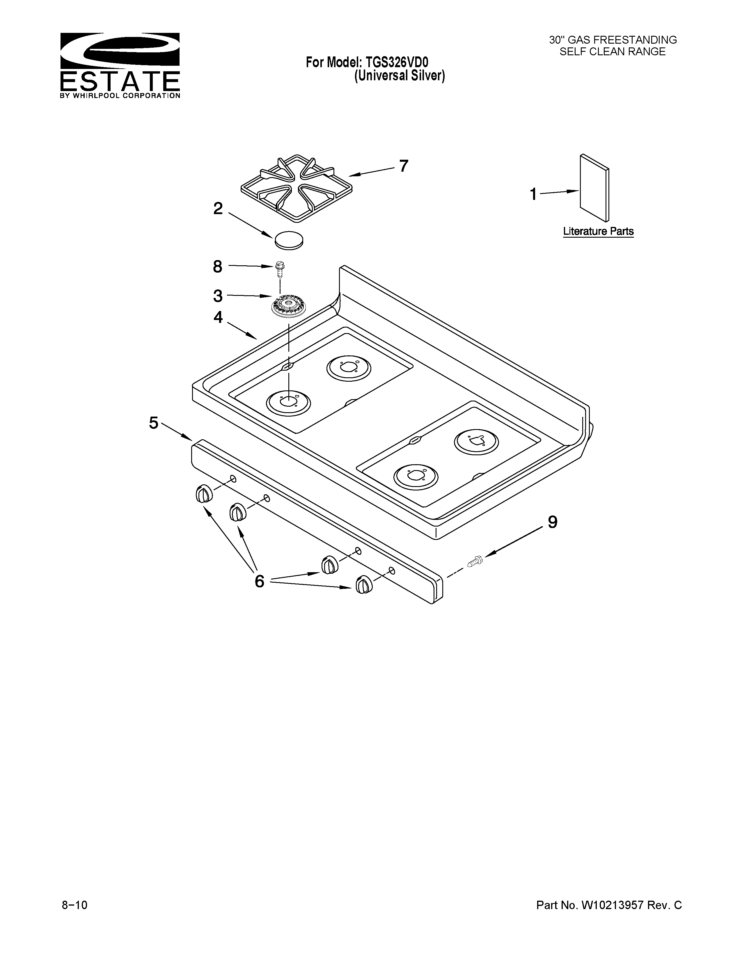 COOKTOP PARTS