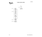 Whirlpool GC1000XE4 upper housing and flange parts diagram