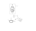 Whirlpool GC1000XE4 lower housing and motor parts diagram