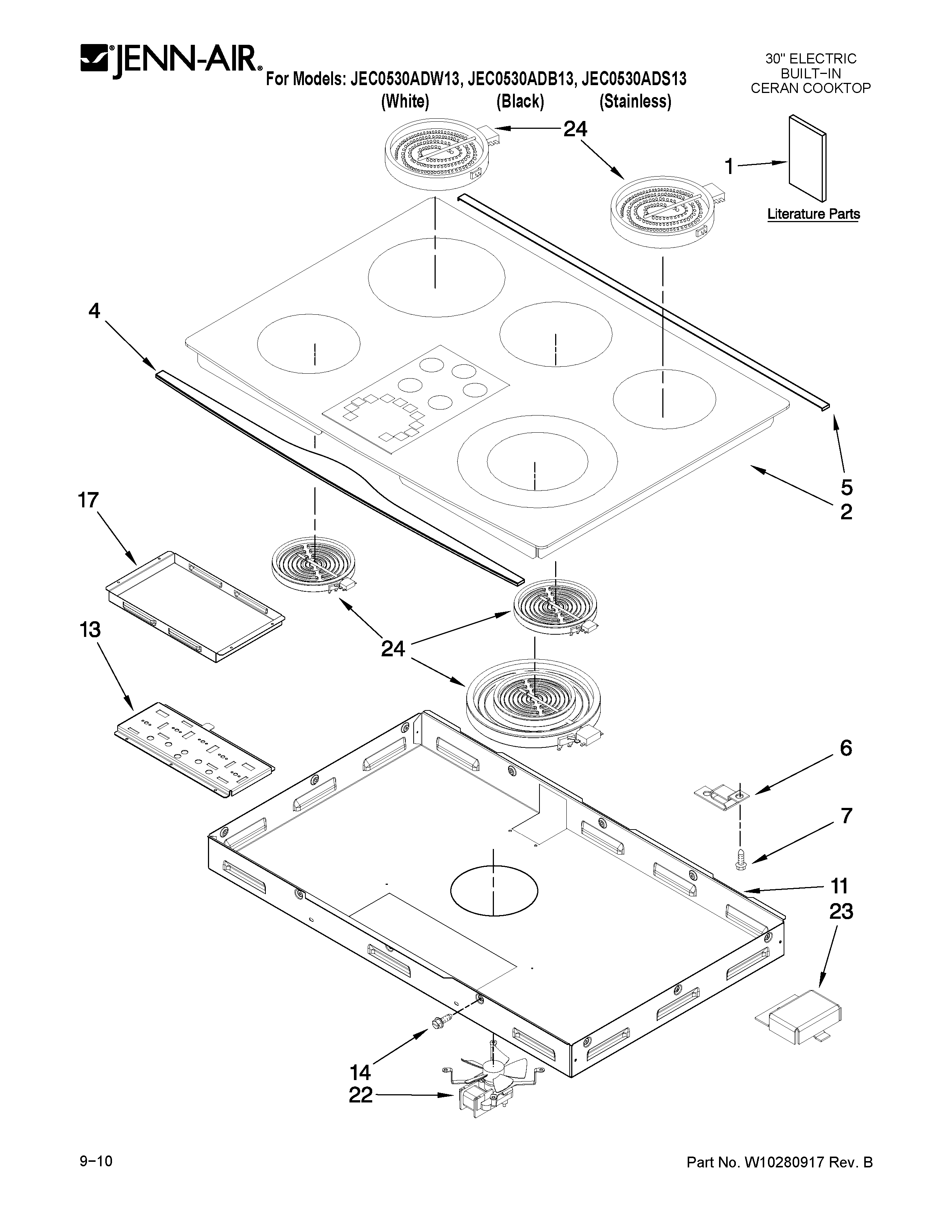 Cooktop parts