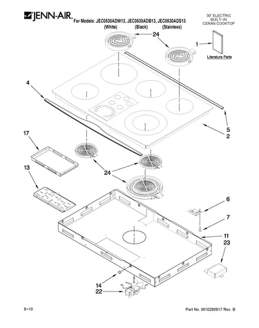 Cooktop parts