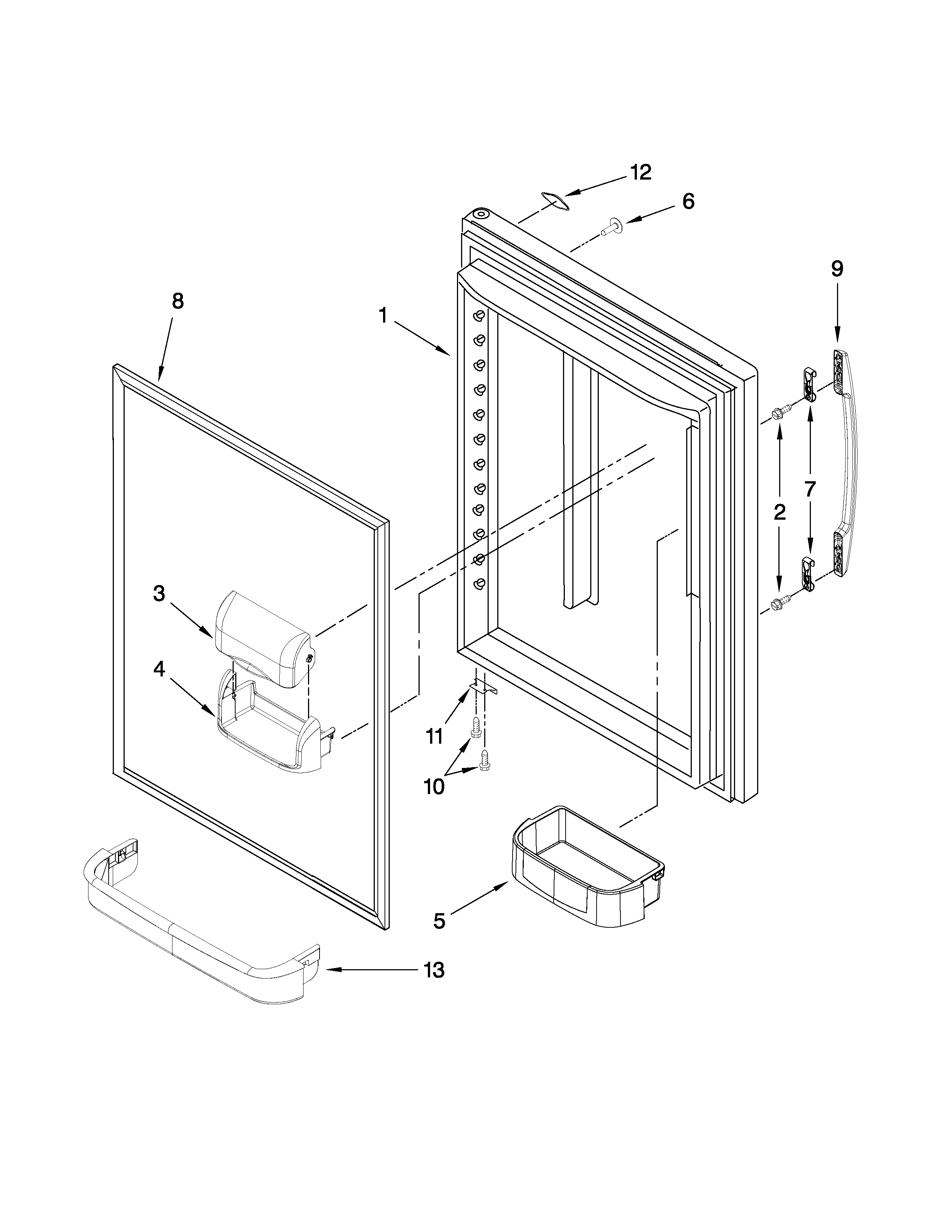 REFRIGERATOR DOOR PARTS