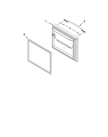 Freezer door parts